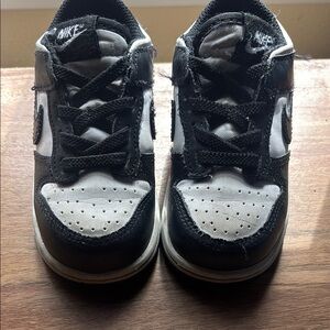 Nike Black and White Dunk Sneakers Classic Design